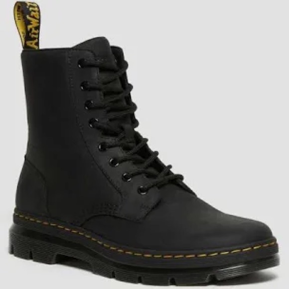 Dr. Martens Sheridan Black Boots Sz 8 - Picture 1 of 9